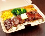 バターステーキオーバーライス(100g)（【ステーキ＆焼肉弁当】シュチニクリン）