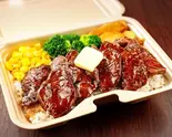 バターステーキオーバーライス(150g)（【ステーキ＆焼肉弁当】シュチニクリン）