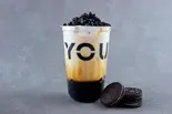 オレオ黒糖タピオカラテOreo brown sugar latte（優茶YOUCHA 新小岩店）