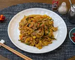 【ボリュームたっぷり親父さんおすすめ】炒り卵と野菜炒め（中華料理 天津）