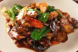 茄子と豚肉の甘味噌炒め 醤爆茄子（佳佳苑イオンモール津田沼North店）