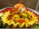 パイナップルチャーハン Pineapple Fried Rice(インド&タイ料理新所沢店)