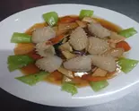 イカと青梗菜の海鮮醤油炒め（辣香屋）