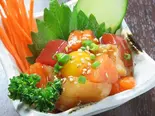 海鮮ユッケ（海鮮陶板居酒屋 赤の雅）