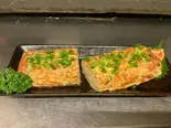 スパイシーひき肉入りカレーだし巻き玉子（海鮮陶板居酒屋 赤の雅）