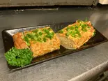 大根おろしがけ、なめ茸入りだし巻き玉子（海鮮陶板居酒屋 赤の雅）