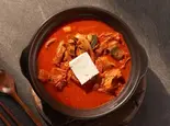 キムチチゲ定食 김치찌개 정식（ミチンゴギ）