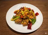 蒜香排骨/スナック唐辛子とスペアリブのニンニク風味(天山見・西北本場料理店・刀削麺(HalalaFood))