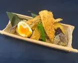 ぶし鶏天 1枚ととろ〜り玉子と野菜天（手羽先酒場幸の羽 五反田本店）