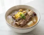 カルビタン定食 칼비탄 정식(チャリム 韓国料理)