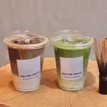 こだわりお茶ラテセット(HOT or ICE) / Hojicha and Matcha Latte Set(Hot or Iced)（MELTIM TOKYO）