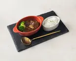 黒毛和牛すね肉の特製ビーフシチュー(ライス付き)（銀座フルーツ宝石箱(フルーツパフェ Beef Stew)）