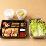 <定食>熟成サムギョプサル(ディナー)Mature pork belly Dinner（熟成肉専門店 ヨプの王豚塩焼 吉祥寺店）