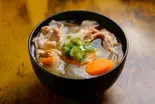 具だくさん豚汁pork miso soup（【おにぎりと豚汁】明治屋～白楽店～）