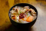 選べる辛さ！辛味噌チゲ風豚汁Choice of spiciness！ Spicy Miso Chige Style Pork Soup（【おにぎりと豚汁】明治屋～白楽店～）