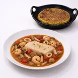 お好み焼きとアクアパッツァセット(大人)(完食ラボ 目黒店)
