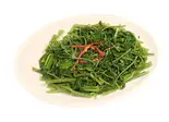 空 心 菜 の エ ビ ペ ー ス ト 炒め（香港傳奇 浅草店）