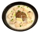 椎 茸 と 鷄 肉 の お粥（香港傳奇 浅草店）