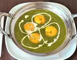 ほうれん草エビカレー Ebi Sag Curry（MALIKA井土ヶ谷店）