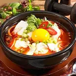 純豆腐チゲセット（韓国家庭料理フルハウス）