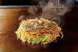 ミックス広島焼 Hiroshima-Style Mixed Okonomiyaki(千房 せんちゅうパル)
