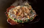 ミックスねぎ焼(醤油) Green Onion Mix Okonomiyaki(千房 せんちゅうパル)