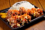デカ盛り！ホットチリマヨ唐揚げ弁当Big Size！ Hot Chili ＆Mayo Karaage Bento10 pcs（九州醤油×デカ盛り唐揚げ 霧島商店～狛江店～）