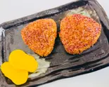 バター醤油の、こんがり焼きおにぎり(2個入り)1人前（元祖西成ホルモン天婦羅48 千林大宮店）