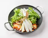 イイダコサムギョプサル炒め 쭈꾸미삼겹살볶음+キムチサービス김치 서비스(ブジャポチャ)