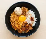 味玉煮干し豚まぜそば(200g)（TOMORROW NEVER NOODLES）