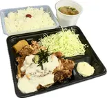 とろろからあげ弁当(唐揚4個+ごはん150g+味噌汁付き)（焼き鳥•からあげ専門店 ひさ家 大和田店）