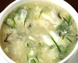 カニ入りフカヒレスープ(蟹肉鱼翅汤) Crab ＆ Sharkfin Soup（チャイナ厨房小岩駅前店）