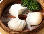 海老蒸し餃子(4個)(蒸虾饺4个) Steamed Shrimp Dumplings (4 Pieces)（チャイナ厨房小岩駅前店）