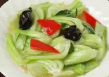 チンゲン菜の塩炒め(炒青梗菜) Salted Leafy Greens Stir-Fry（チャイナ厨房小岩駅前店）