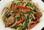 ニラレバー炒め(韭菜猪肝)Liver ＆ Leek Stir-Fry（チャイナ厨房小岩駅前店）