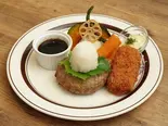 和風おろしハンバーグ・カニクリームコロッケセット(キッチン大宮マークイズみなとみらい店)