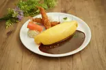 オムライス・エビフライセット(キッチン大宮マークイズみなとみらい店)