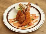 有頭海老&広島県産カキフライ(キッチン大宮マークイズみなとみらい店)