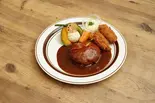 デミグラスハンバーグ・カキフライ(単品)(キッチン大宮マークイズみなとみらい店)
