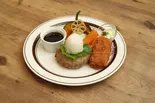 和風ハンバーグ・カニクリームコロッケ(単品)(キッチン大宮マークイズみなとみらい店)