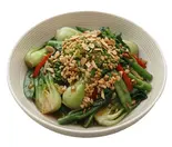 季節の青菜ガーリック醤油炒めStir-Fried Seasonal Greens with Garlic Soy Sauce(点心・香港広東料理 MOON FOREST ムーンフォレスト 月林閣)