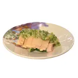 蒸し鶏の冷菜葱生姜ソースChilled Steamed Chicken with Scallion-Ginger Sauce(点心・香港広東料理 MOON FOREST ムーンフォレスト 月林閣)