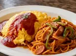 昭和レトロオムライス＆ナポリタン（オムライスランド仙台駅前店）