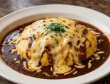 濃厚チーズデミグラスオムライス（オムライスランド仙台駅前店）