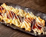 とん平やき(厚切り) Tonpeiyaki (Thick Pork)（鉄板居酒屋 粉武士）