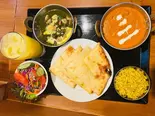 カレー 2種セット(チーズナン付き) two curry cheese nan set（NAMASTE ASIAN KITCHEN AND HALAL SHOP）