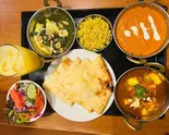 カレー 3種セット(チーズナン付き) three curry cheese nan set（NAMASTE ASIAN KITCHEN AND HALAL SHOP）