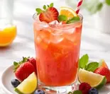 fresh mixed fruit juice フレッシュミックスフルーツジュース（NAMASTE ASIAN KITCHEN AND HALAL SHOP）