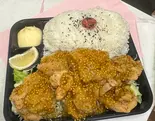 1キロメガ盛りハニーマスタード弁当 {ご飯600g 唐揚げ6個}（1キロメガ盛り唐揚げ弁当蒲田店）