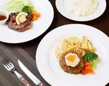 (2)(13)おろしハンバーグとフィレステーキ盛り合わせ Daikon Radish Hamburg Steak ＆ Fillet Steak Platter（キッチンきむら）
